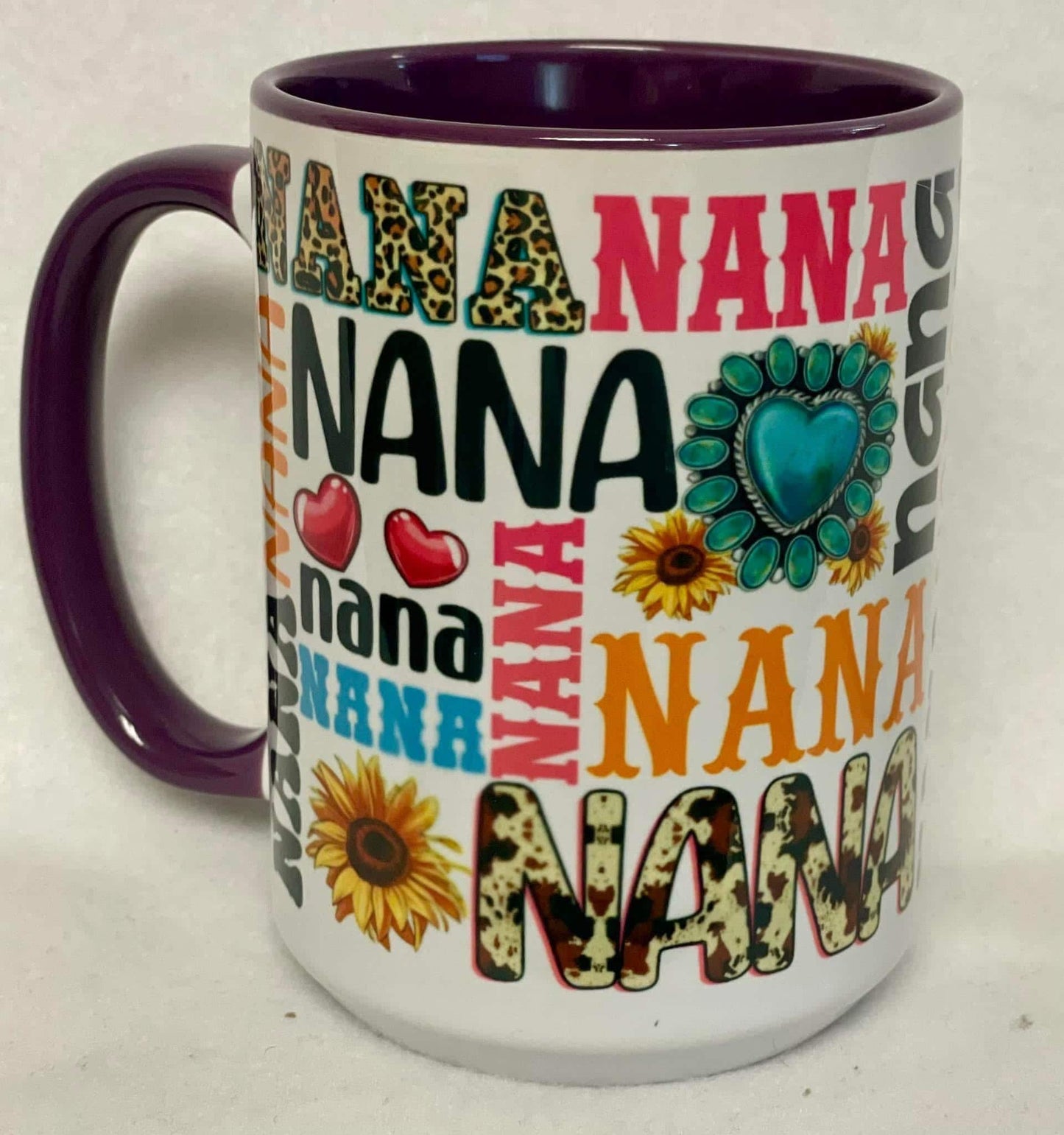 Enjoy a hot or cold drink in my 15 oz coffee mug.