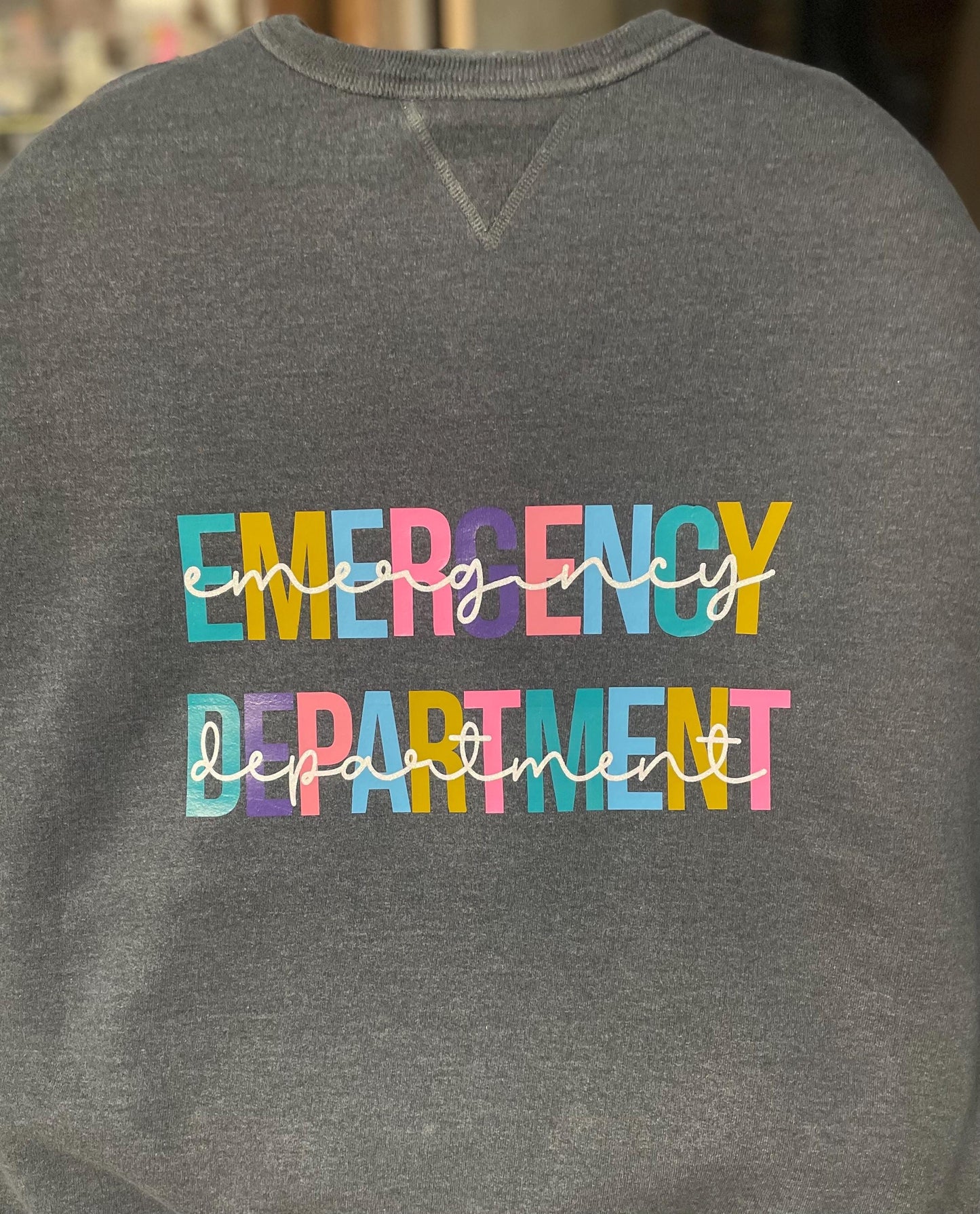 Personalized Emergency Department Sweatshirt: Comfortable Cotton Blend Apparel
