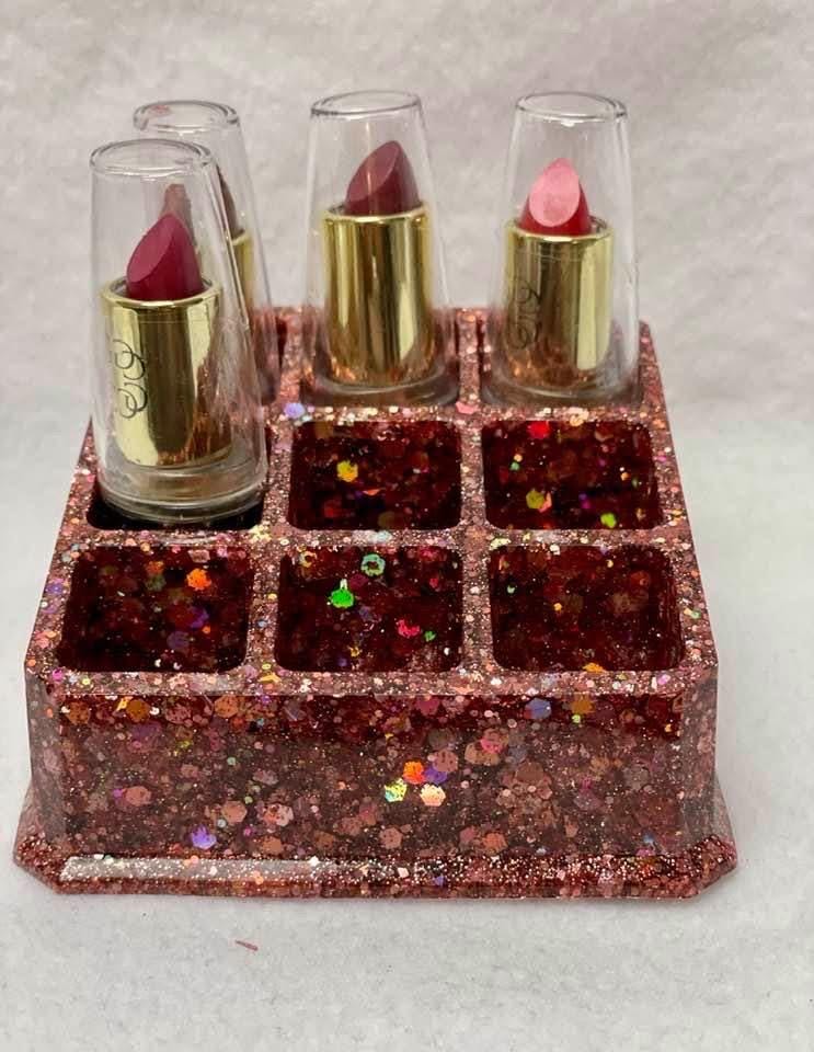 Resin lipstick holder