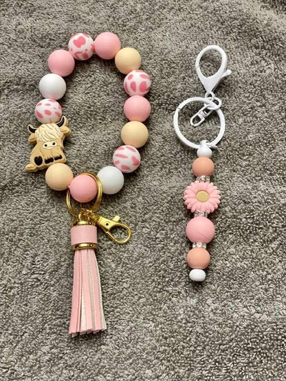 Enjoy a set of beaded Keychains