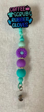 Colorful beaded badge reel
