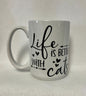 Enjoy a hot or cold drink in my 15 oz coffee mug.