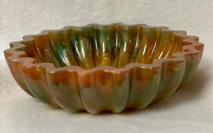 Glitter Resin Trinket Dish: Handmade Jewelry Storage Bowl