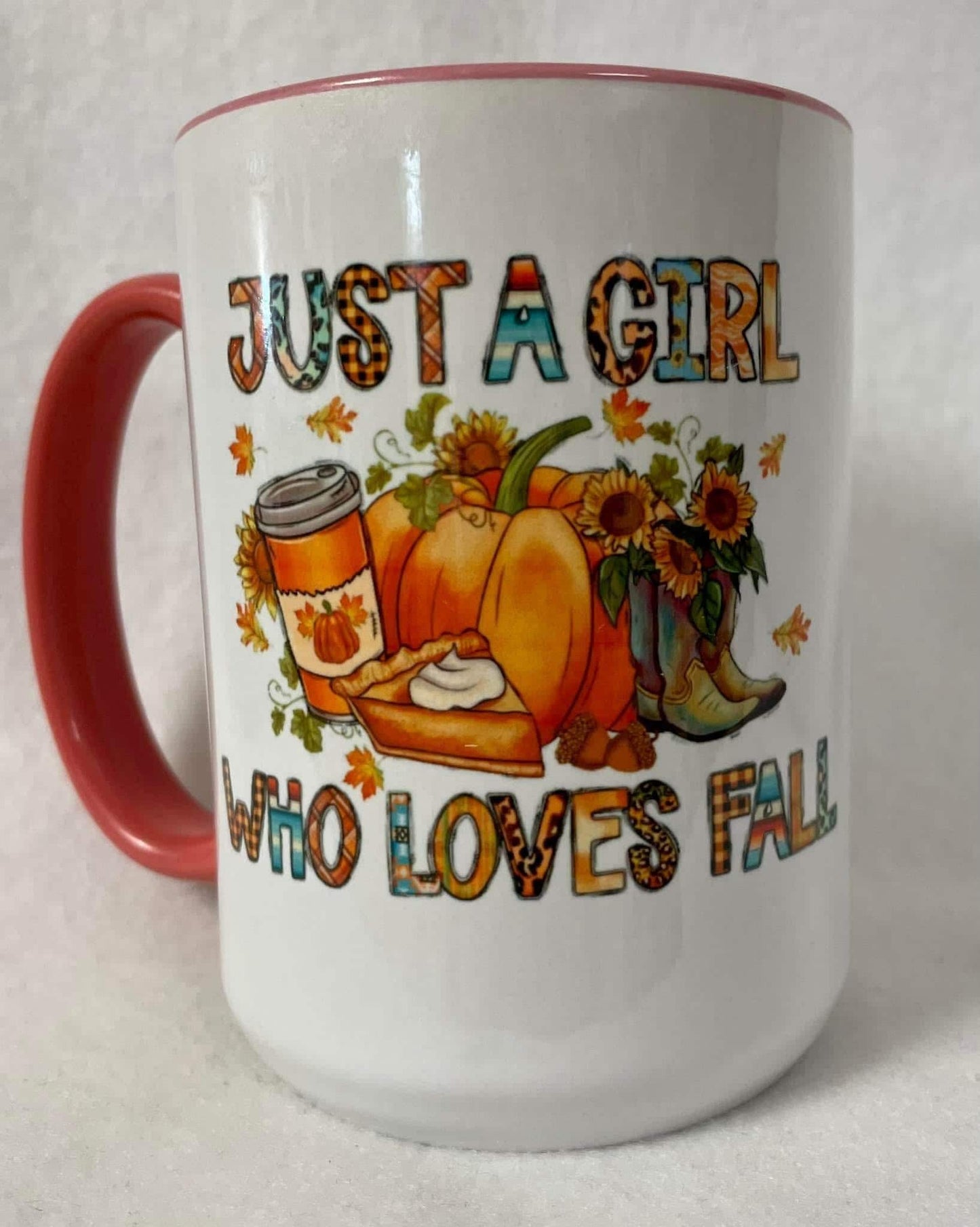 Enjoy a hot or cold drink in my 15 oz coffee mug.