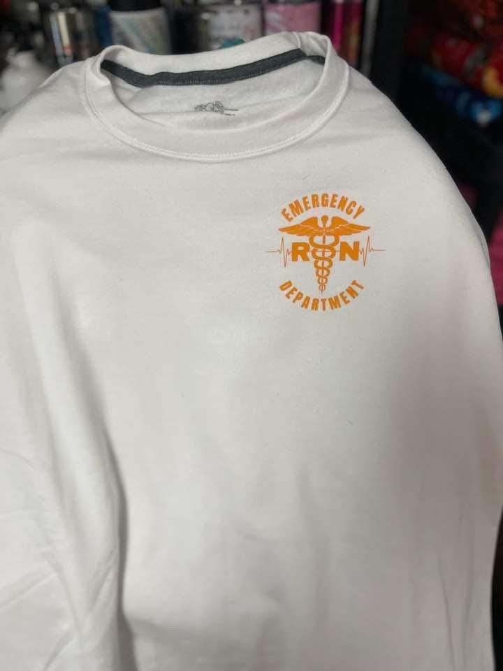 Personalized Emergency Department Sweatshirt: Comfortable Cotton Blend Apparel