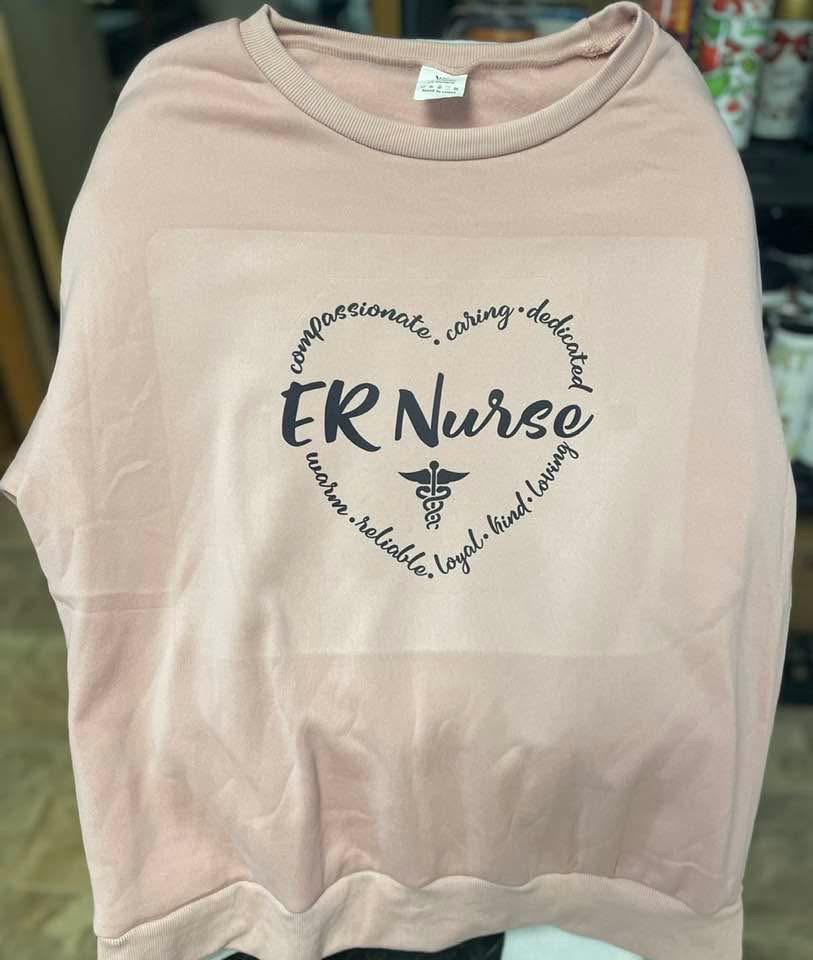 Personalized Emergency Department Sweatshirt: Comfortable Cotton Blend Apparel