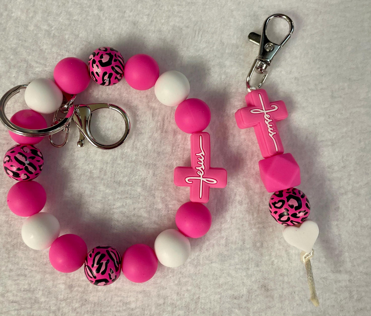 Enjoy a set of beaded Keychains