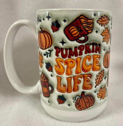 Enjoy a hot or cold drink in my 15 oz coffee mug.